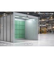 Dry Back Spray Booth – Industrial Powder Coating Dry Filter Booth with Cleanable Metal Baffles, Overspray Capture, Low-Maintenance Dry Filtration System, High-Airflow Ventilation, Cost-Effective for Workshops & Automotive Painting 
